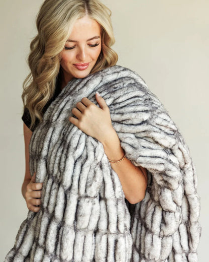 Ash Grey Plush Blanket